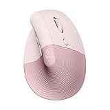 Logitech Lift Vertikale Ergonomische Maus, Kabellos, Bluetooth oder Logi...