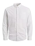 JACK&JONES Hemd Slim Fit Business Shirt mit Brusttasche Weiches Langarm...