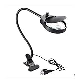 Lupe, 10-fache USB-Lupenlampe, beleuchteter Clip-On mit LED-Leuchten für...