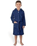 Gräfenstayn Bademantel Kinder & Teenager aus Fleece mit Knopf und...