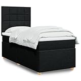 Juroupi Boxspringbett mit Matratze Schwarz 90x190 cm Betten Bett Mit...