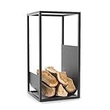 LNGCLTEZ Modernes Kaminholzregal für Brennholzscheite, kleine Räume für...