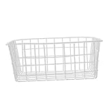 SHINEOFI Gefriertruhe Organizer Drahtkorb Weiß Küchen Aufbewahrungskorb...