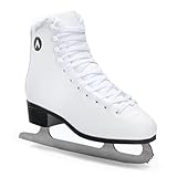 ATTABO Eislaufschuhe Damen SchlittschuheWeiß 37 (24 cm), Schnürung,...