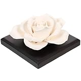GARVALON Kleiner Keramik Auto Duftstein Diffusor Rosenmotiv Aromatherapie...