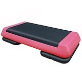 76cm Verstellbarer Aerobic Stepper Fitness Step Board mit 2 Erhöhungen,...