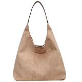 FYBlossom Damen Wildleder Schultertasche Suede Tote Bag, Groß Handtasche...