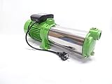 CHM GmbH® Kreiselpumpe 1,5 KW 8400 L/h 8,5 Bar Gartenpumpe Edelstahl...