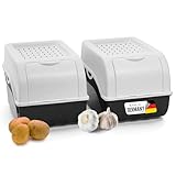 Novaliv Kartoffel Aufbewahrungsbox | 2x mitel 5L | Weiss | Kartoffelbox |...