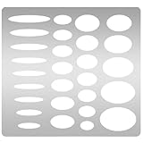 UNICRAFTALE Metallschablone, ovale Aussparungen, Zeichnungsvorlage,...