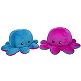 KUNSTIFY Riesen Oktupus Stimmungs Kuscheltier 80cm Oktopus Stimmungs...