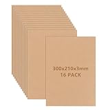 LOPYXBR 16 Stück A4 MDF Platte 30X21cm MDF Platten 3mm Holzplatten zum...
