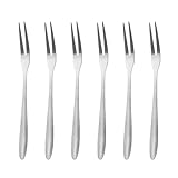 tiyiyok 6 Stück Kleine Gabeln, Obstgabeln, Kuchengabeln, Party Besteck,...