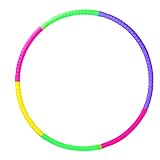 MUNSKT Zusammenklappbarer Hula-Hoop-Reifen aus Kunststoff, 7 Abschnitte,...