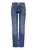 ONLY Female Straight-Fit Jeans ONLBLUSH Mittlere Taille Gerade geschnitten...