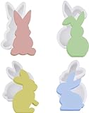 3 Stück Ostern Kaninchen Silikonform,3D Ostern Kaninchen Kerzen...