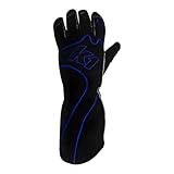 K1 RS1 Karthandschuhe für Erwachsene, Schwarz, Blau, Größe M