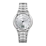 Dugena Damen-Armbanduhr 4461126 Gent Funk, Titan, Silber, Mineralglas, 5...