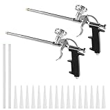 2 Stück PU Schaumpistole Bauschaumpistole, Profi Metall Bauschaum Pistole,...