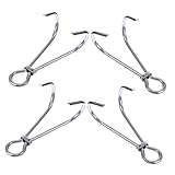 Gogogmee 4 Stück Doppelter Edelstahl Tauchriffhaken Robuster...