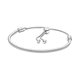 PANDORA Moments Schiebeverschluss Schlangen-Gliederarmband aus...