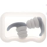 Mikinona 1 Paar Geräuschdämpfende Silikon Ohrstöpsel L für Schlaf...