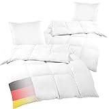 DILUMA Bettenset 4-teilig Comfort - 2X Bettdecke 135x200 cm 1000g Füllung...