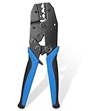LEAZZLE GJ707 Crimpzange Kabelschuhzange mit Ratschenfunktion,für...