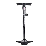 Dunlop Fahrradpumpe mit Manometer - Luftpumpe Fahrrad mit 2 Adaptern - für...