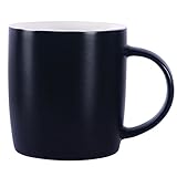 HOMEYES Schwarze Tasse, Kaffeebecher, Keramiktasse, 330 ml, (B, Schwarz)