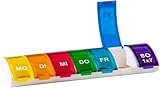 2 Stück Tablettenbox 7 Tage Medikamentenbox 7 Tage, Pillendose 7 Tage...