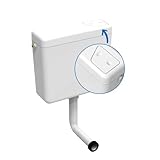 kör4u Spülkasten mit Start/Stop-Funktion, 9 Liter Füllvolumen, Weiß –...