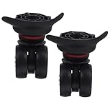 STOBAZA 2 Stück Geräuscharme Kofferrollen Ersatzräder Schwenkbare...