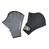 AQUASPHERE Aqua Fitness Glove Neopren Schwimmhandschuh, Schwarz & Grau, L