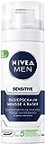 NIVEA MEN Sensitive Rasierschaum im 1er Pack (1 x 50 ml), Rasierschaum in...