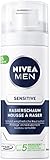 Nivea Men Sensitive Rasierschaum, in der praktischen Reisegröße,...