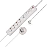 Brennenstuhl Eco-Line Comfort Switch Plus, Steckdosenleiste 6-Fach...