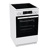 Gorenje GECS5C 70 WA Elektro-Standherd mit Glaskeramik-Kochfeld / 50 cm /...