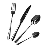 HOMLA Abele Besteckset für Vier Personen - 16-teilig Set Messer Gabel...
