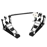 ZHOUYQXLX Double Kicks Bass Drum Pedal, Zwei Ketten, Double Kicks Drum...