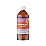 Bio Calendulaöl – 500ml - naturreines Ringelblumenöl - 100% Reines...