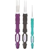 Hemobllo 3 Stück Häkelnadel für Dreadlocks mit Weichem Griff 0,75mm...