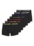 Jack & Jones Herren JACBASIC Trunks 7 Pack NOOS 12165587, Black/Black -...
