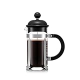 Bodum Caffettiera French Press Schwarz – 350ml / 3 Tassen Kaffeebereiter...