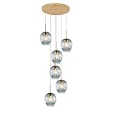 E27, Der Dachboden Dreht Den Langen Kronleuchter, Kugeln Multi Glas...