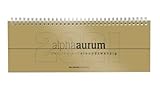 Tisch-Querkalender alpha aurum 2021 - Büro-Planer 29,7x10,5 cm -...