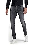 G-STAR RAW Herren 3301 Slim Jeans, Schwarz (antic charcoal...