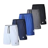 fovdtaa 5er-Pack Herren Sport Shorts Herren Sport Shorts mit Taschen und...