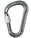 EDELRID Unisex – Erwachsene HMS Magnum Screw Carabiner, Slate, one Size