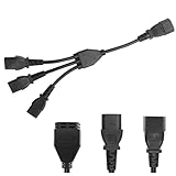 3 in 1 Eurostecker Verlängerung, Stromkabel Y-Splitter Verlängerungskabel